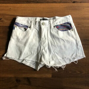 Rare Levi's White Denim Shorts w/pocket patterns for Summer